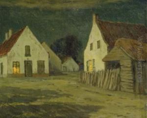Farmhouses Under Moonlight Farmhouses Under Moonlight