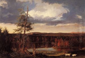 Landscape, the Seat of Mr. Featherstonhaugh in the Distance by Thomas Cole