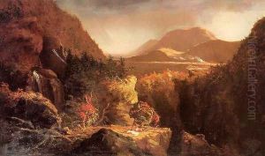Landscape with Figures: A Scene from 'The Last of the Mohicans' by Thomas Cole