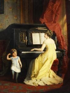 Die Kleine Polka-tanzerin by Anton Ebert
