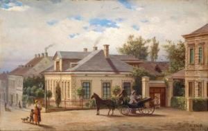 Das Wohnhaus Des Kunstlers In Penzing by Anton Ebert