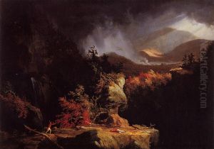 View near Ticonderoga by Thomas Cole
