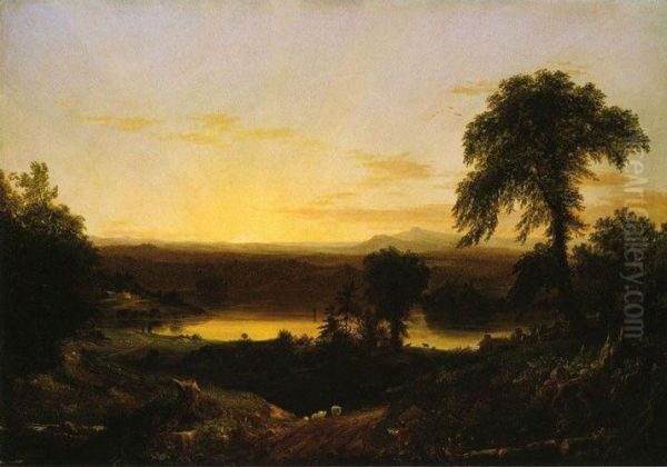 Summer Twilight: A Recollection of a Scene in New England - view 1