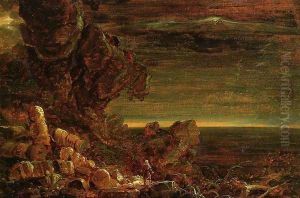 The Cross and the World: Study for 'The Pilgrim of the World at the End of His Journey' by Thomas Cole