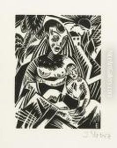 Mutter Und Kind by Josef Eberz