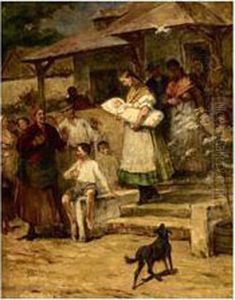 Ujszulott by Lajos Deak Ebner