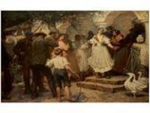 A Menyasszony Bucsuja by Lajos Deak Ebner