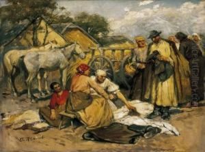 In The Fair by Lajos Deak Ebner