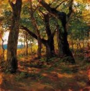Sunlit Grove by Lajos Deak Ebner