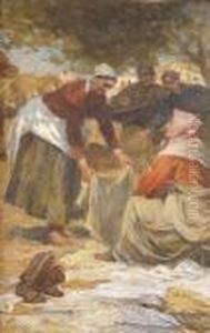 Vasari Jelenet by Lajos Deak Ebner