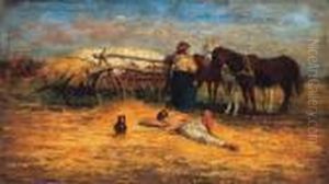 Noon Rest by Lajos Deak Ebner