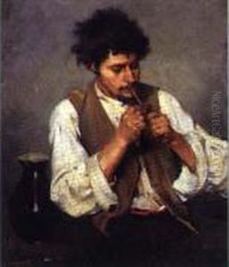 Le Fumeur De Pipe, 1882 by Lajos Deak Ebner