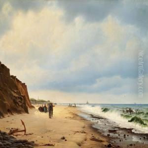 Strand Ved Vesterhavet I Naerheden Af Agger by Christian Eckardt