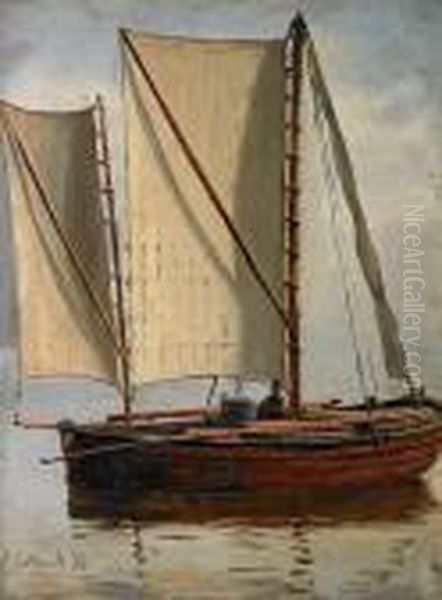 A Small Ship In Carm Seas - view 1