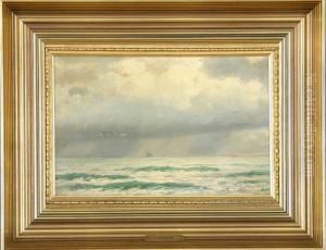 Seascape With Sailing Ship by Christian Eckardt