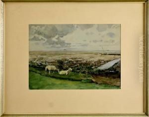 Blickauf Das Nordseewatt by Alexander Eckener
