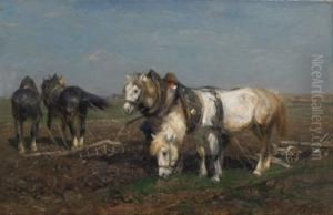 Ploughing by Friedrich Eckenfelder