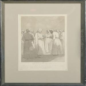 A Biblical Scenery With Jesus In The Center