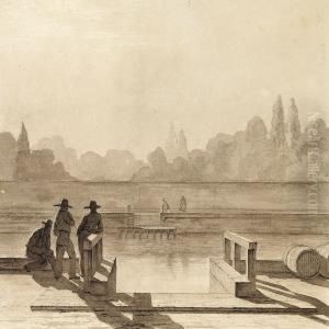 Evening Atmosphere With Sailors At A Quay