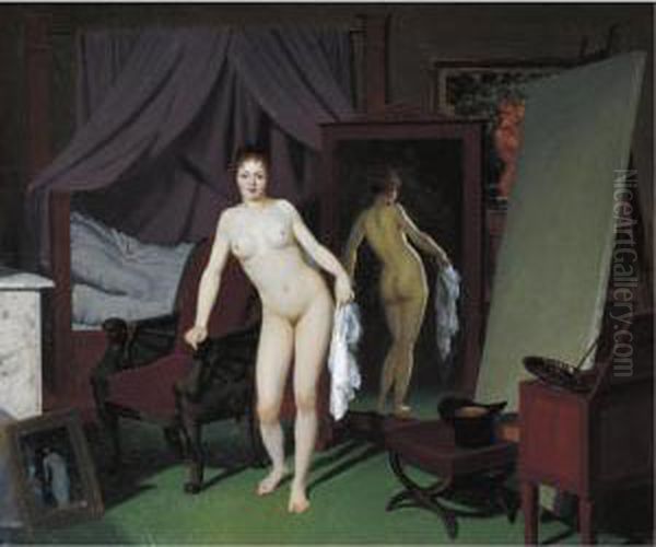A Female Model Posing In A Studio - view 1