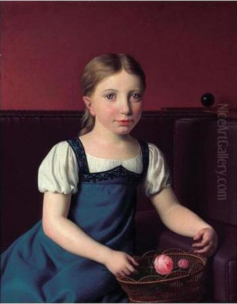 Portrait Of Bertha Henriette Frederikke Von Lovenskiold (1814-75) - view 1
