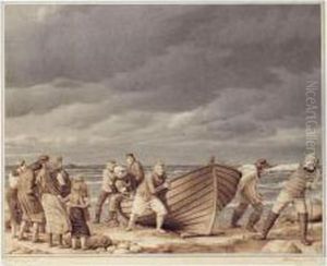 Fiskerne Fra Hornbak Redder
Kaptajnen Fra Et Strandet Skib (the Hornbak Fishers Save The Captain
From A Stranded Ship) Fiskerne Fra Hornbak Redder
Kaptajnen Fra Et Strandet Skib (the Hornbak Fishers Save The Captain
From A Stranded Ship)