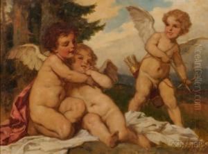 Cupid's Work by Gyula Eder