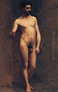 A Male Nude, Standing