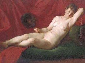 Une femme nue se reposant