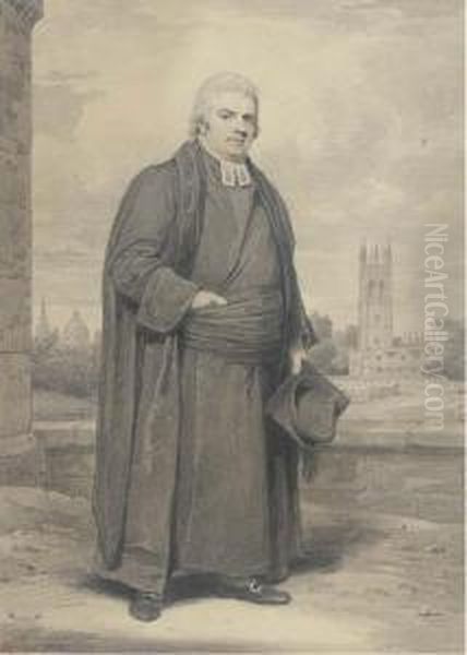 Portrait Of An Academic, Full-length, With Oxford Beyond - view 1
