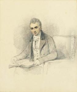 Portrait Of, 1st Lord Stanley Of Alderley, Three-quarter-length,seated by Henry Edridge