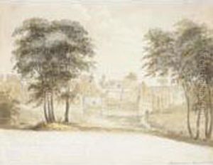 The Chateau Of Hougoumont At Waterloo by Henry Edridge
