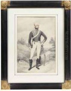 Portrait Of An Officer Of The 19th Light Dragoons Portrait Of An Officer Of The 19th Light Dragoons