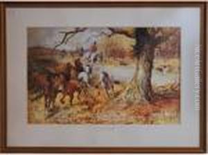 New Forest Hounds by Lionel Louis Edwards