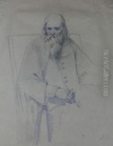 Portrait Of Leonardo Da Vinci by Jacobus Josephus Eeckhout