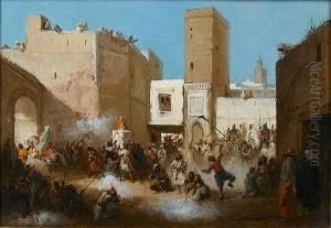 Wedding Procession, Fez by Victor Eeckhout