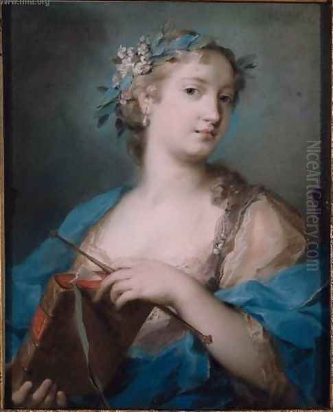 Portrait of a Woman Wearing a Laurel Wreath - view 1