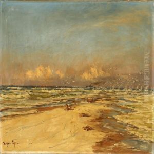 Summer Day At Skagen Beach, Denmark by Mogens Ege
