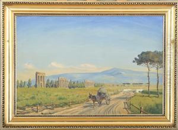 Scenery With Aqueduct And Road - view 1