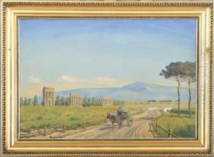 Scenery With Aqueduct And Road