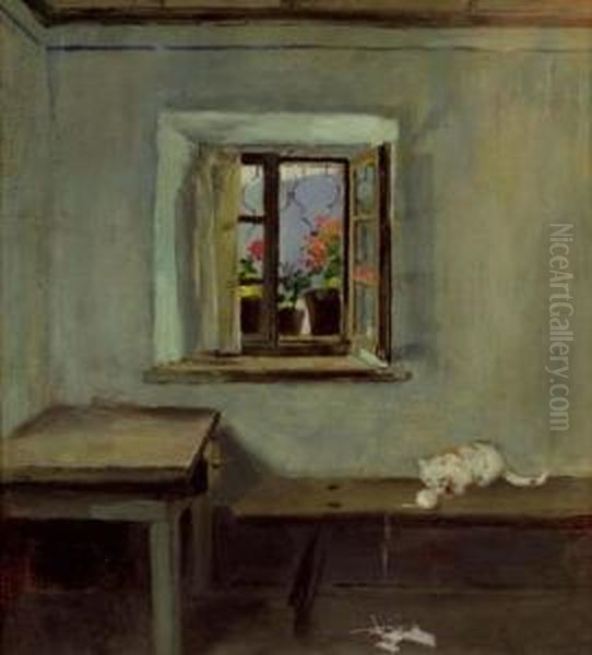 Bauernstube Mit Offenem Fenster - view 1