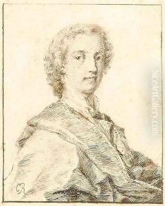 Portrait of Lewis Watson, 2nd Earl of Rockingham (circa 1714-1745), bust-length by Rosalba Carriera