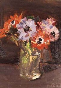 A Still Life of Anemones by Francis Campbell Boileau Cadell