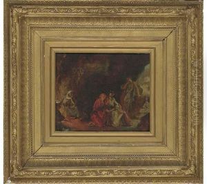 Glaucus And Ione In The Cave Of The Witch Of Vesuvius by William Maw Egley