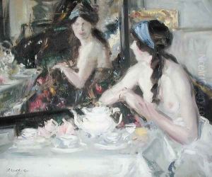 At the Mirror, 1913 by Francis Campbell Boileau Cadell