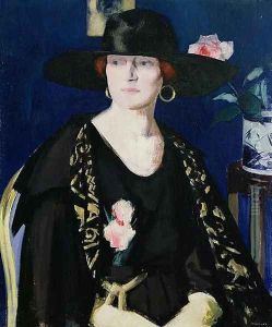 A Lady in Black and Gold by Francis Campbell Boileau Cadell