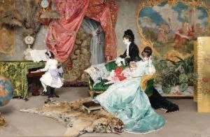 The Recital by Rogelio Egusquiza Y Barrena