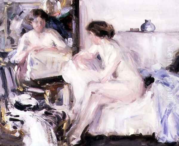 Nude Seated on a Sofa - view 1