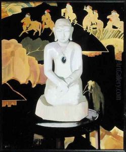 The Buddha (Black and Gold) c.1929-30 by Francis Campbell Boileau Cadell