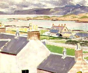 Iona, Rooftops by Francis Campbell Boileau Cadell